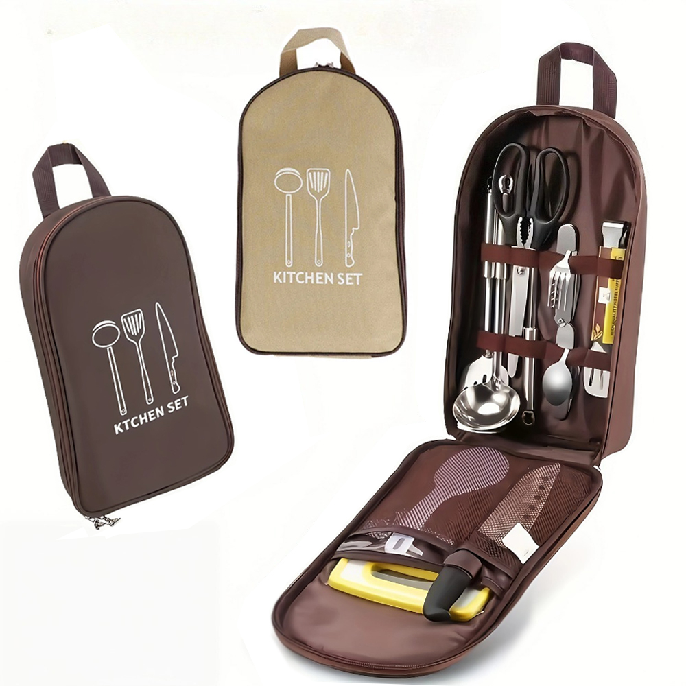 Camping Cooking Utensil Organizer - Sac de rangement portable pour cuisine