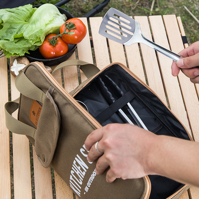 Camping Cooking Ware - Ensemble de 8 ustensiles de cuisine