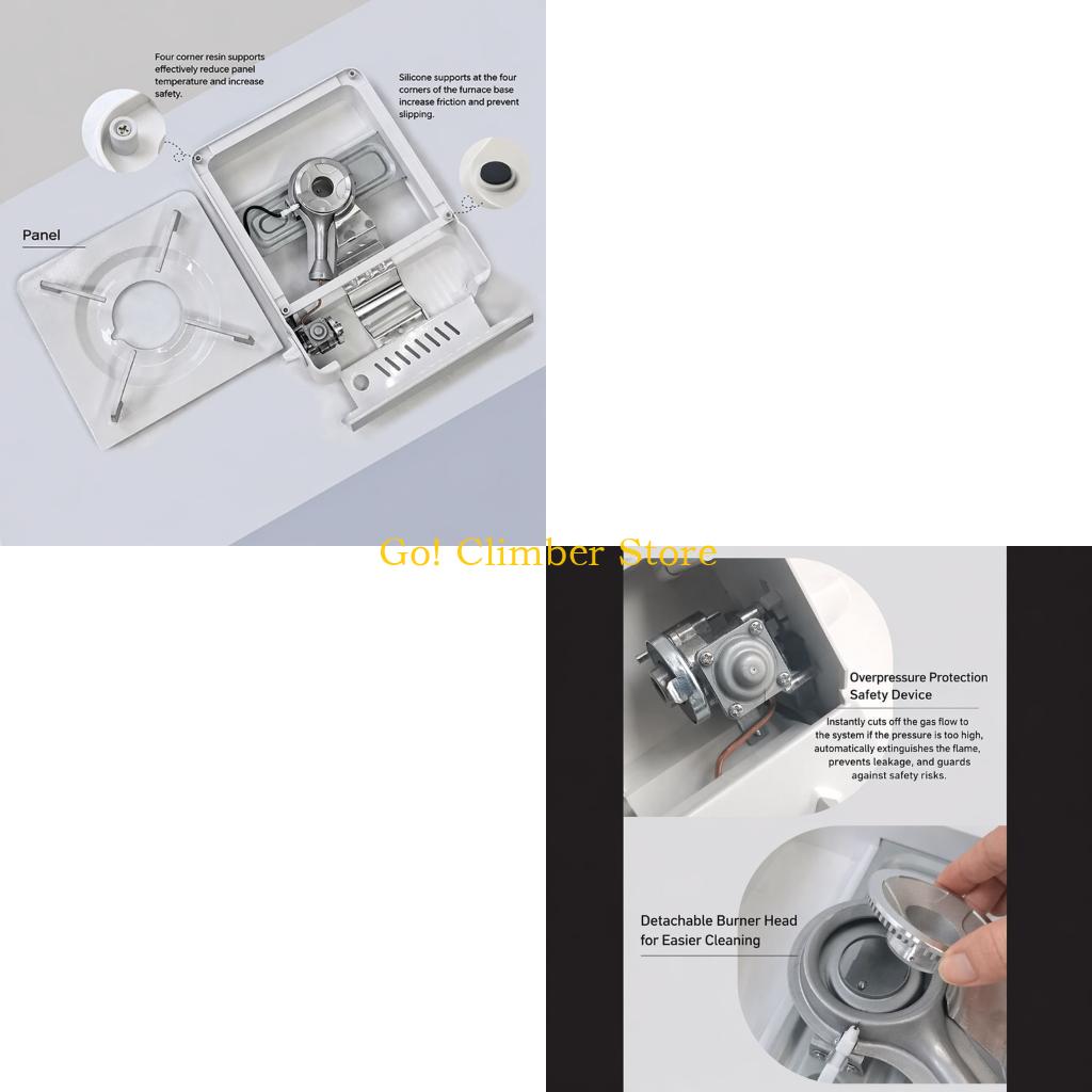 Camping No Cooking Meals - Cuisinière d'extérieur Q84C pour campings Tables