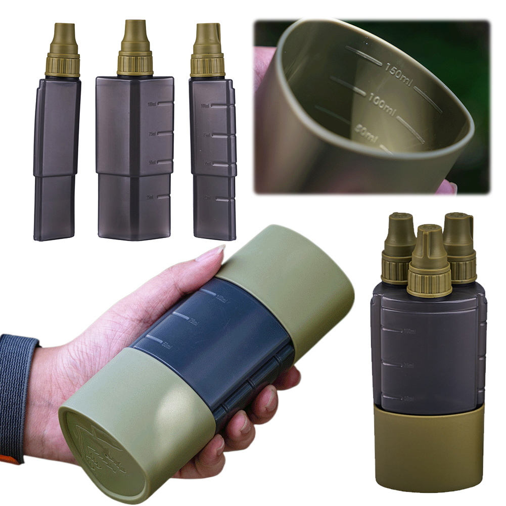 Camping Cooking And Dining Set - Bouteille distributrice d'assaisonnement 3 en 1