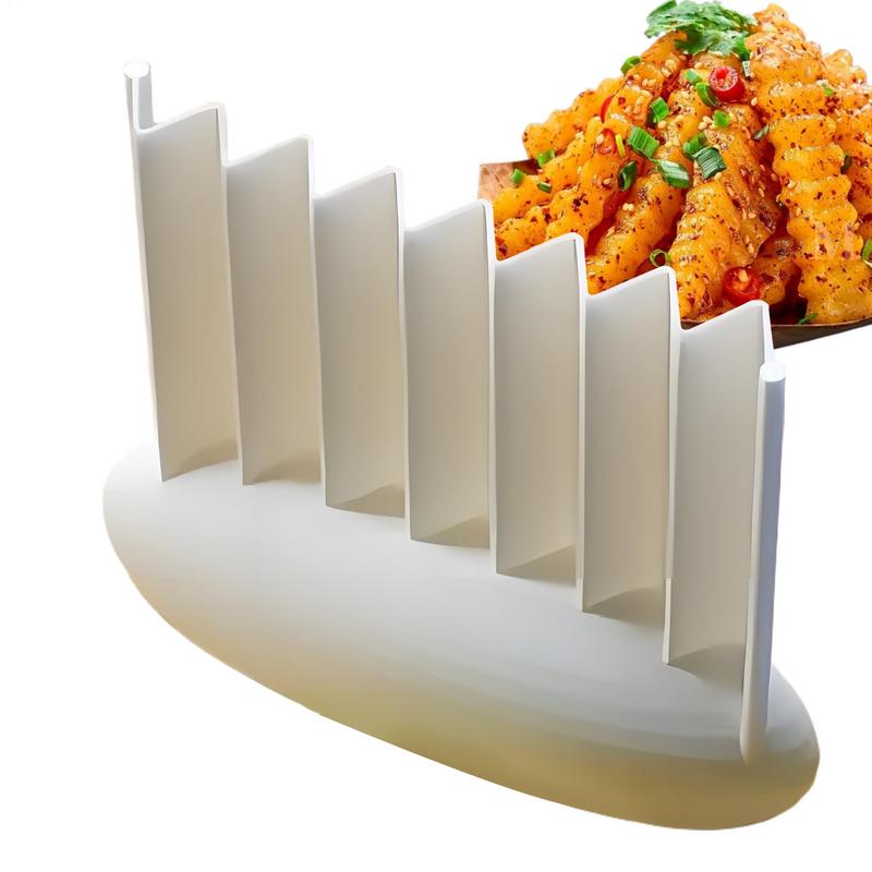 Camping No Cooking Meals - Coupe-frites froissé, trancheur ondulé de cuisine,