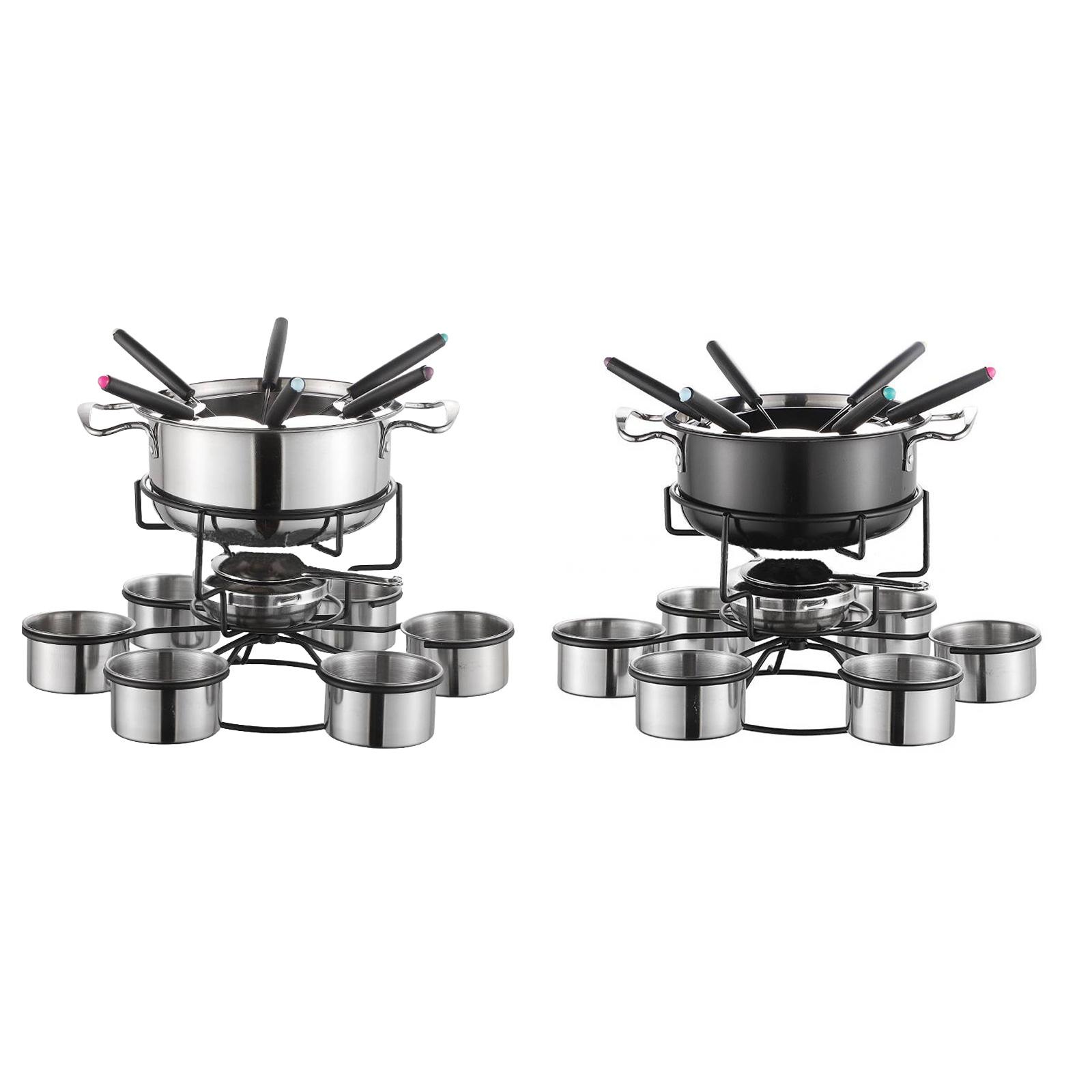 Camping Cooking Set Stainless Steel - Ensemble de fondue multifonctionnel épaissi et