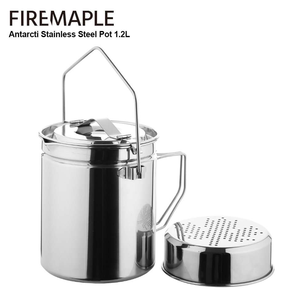Camping Cooking Ware - Marmite à vapeur en acier inoxydable,