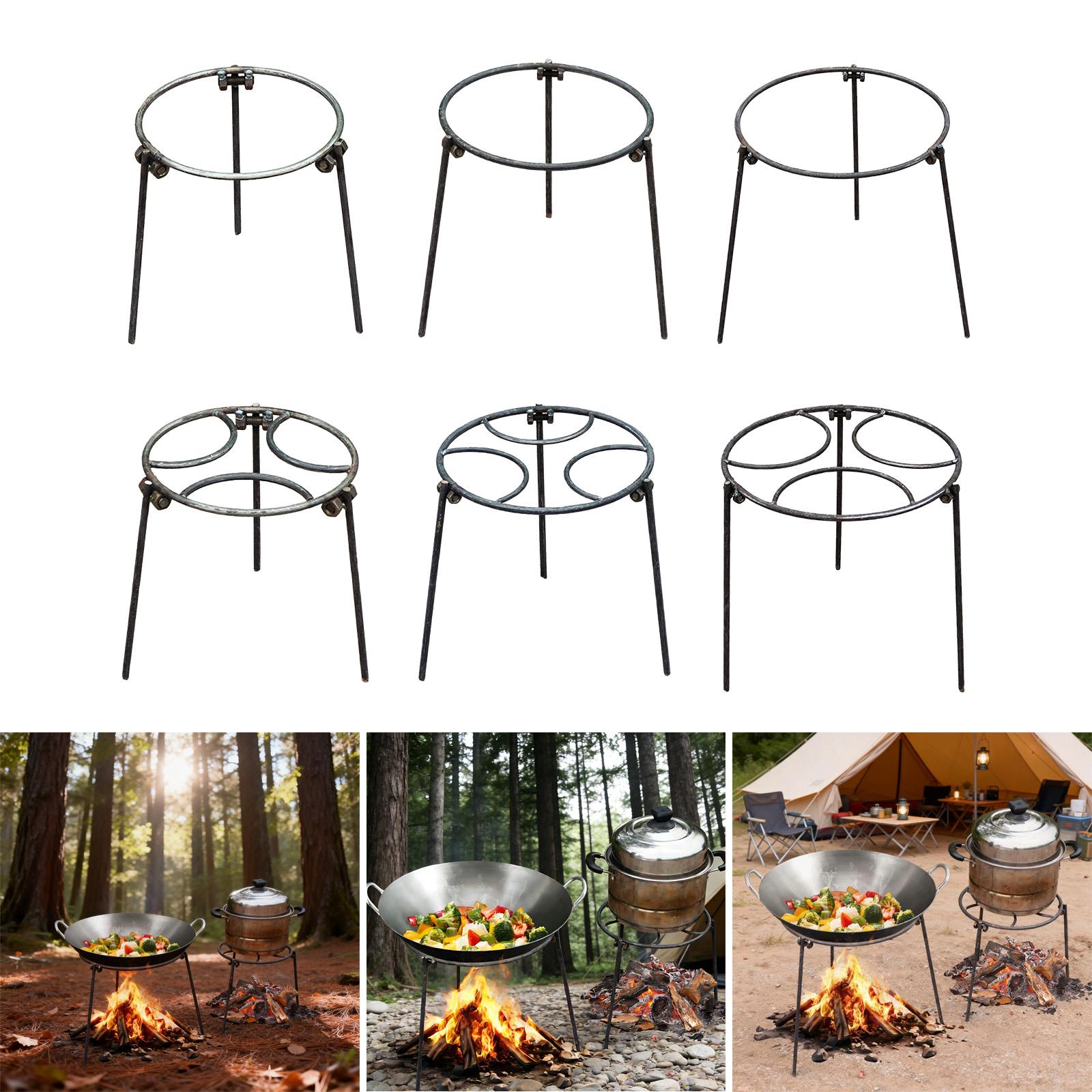 Camping Cooking Open Fire - Trépied pliable pour feu de camp,