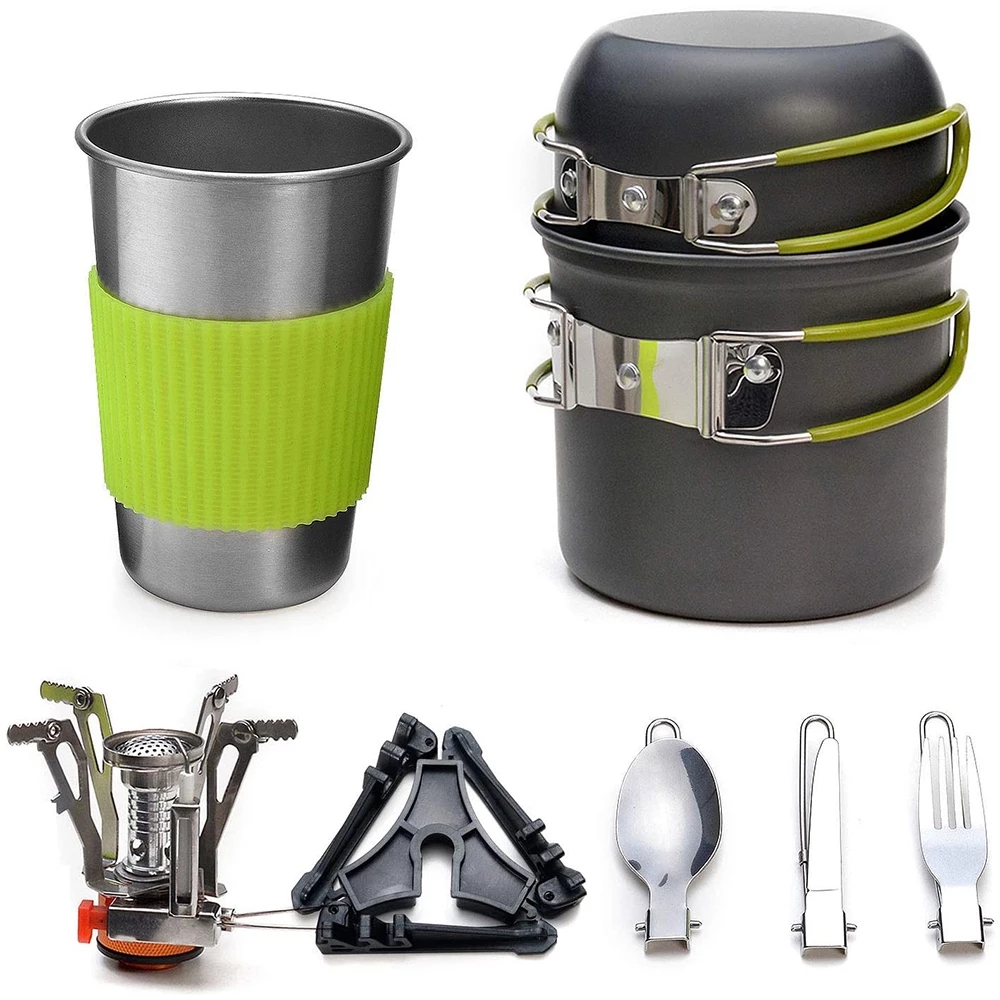 Camping Cooking Ware - Kit d'ustensiles de cuisine de Camping
