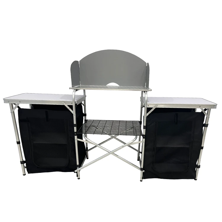 Camping Cooking Kitchen - Table de cuisine pliante portable en
