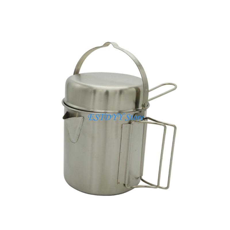 Camping No Cooking Meals - G6DE marmite camping profonde avec poignée