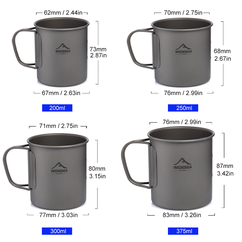 Tasse de camping Widesea en ti - Camping Cooking And Dining Set avis et prix