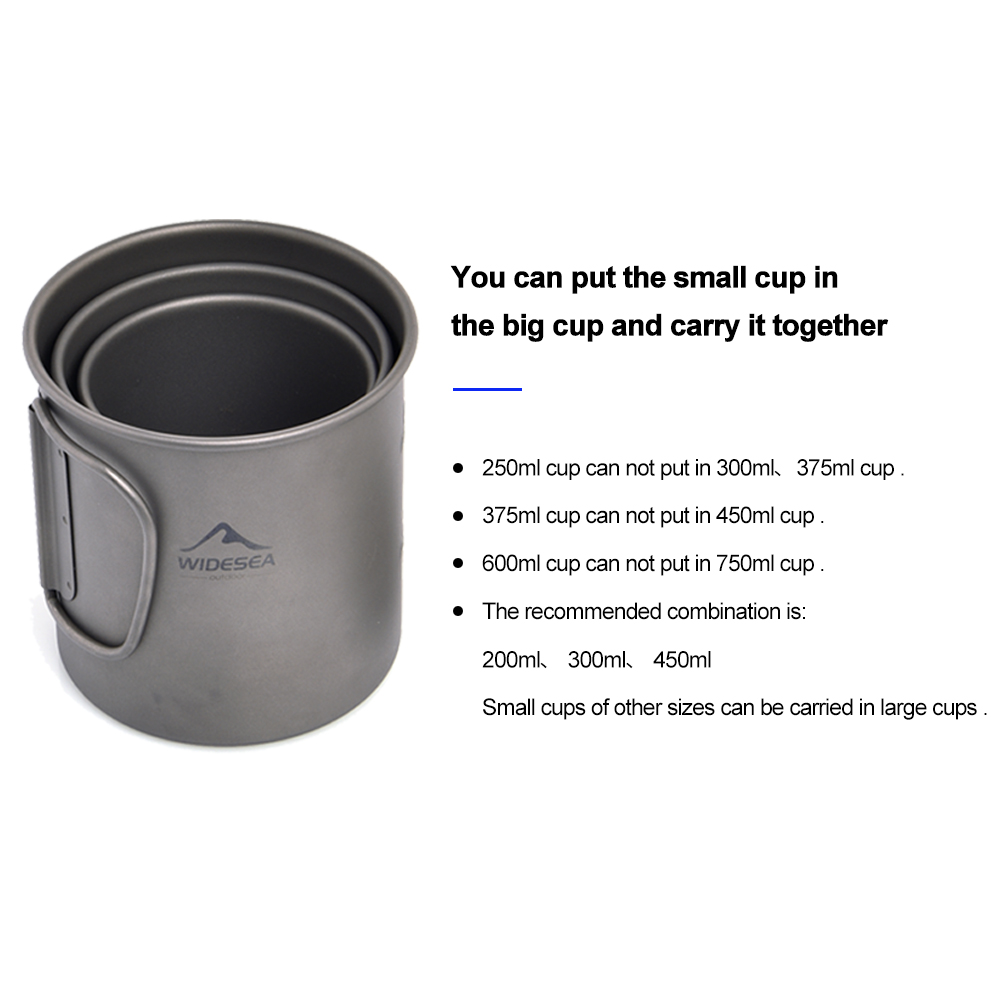 Tasse de camping Widesea en ti - Camping Cooking And Dining Set avis et prix