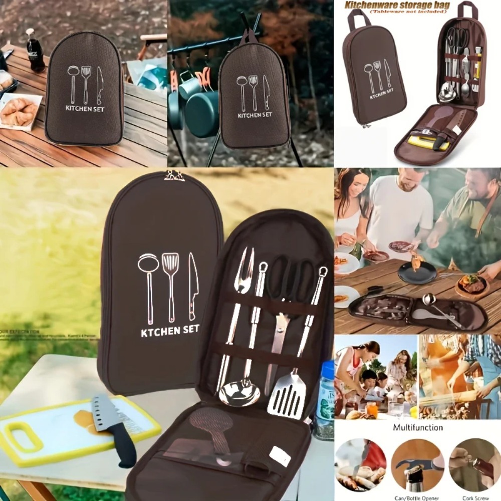 Sac de rangement portable pour - Camping Cooking Utensil Organizer avis et prix