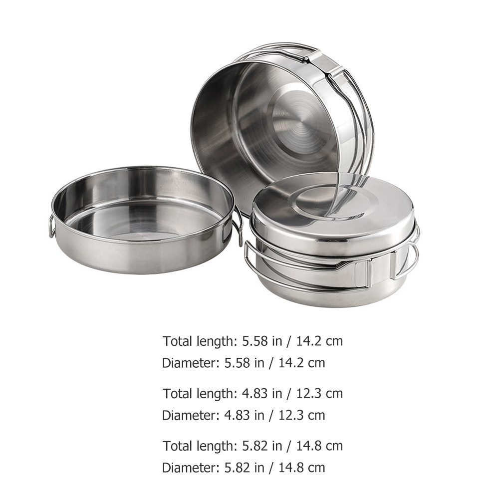 1 ensemble de vaisselle de cam - Camping Cooking Set Stainless Steel avis et prix