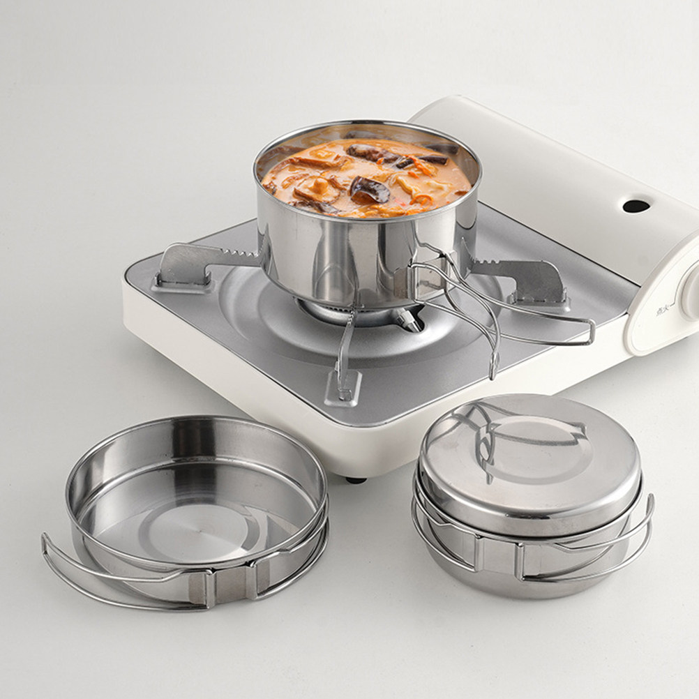 1 ensemble de vaisselle de cam - Camping Cooking Set Stainless Steel avis et prix