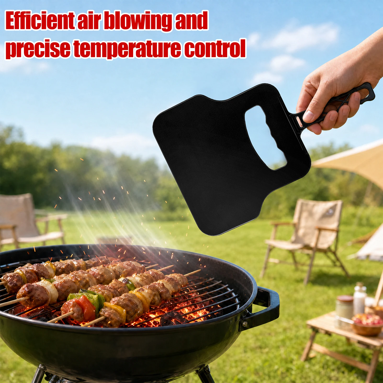 Ventilateur manuel en plastiqu - Camping Cooking Meat avis et prix