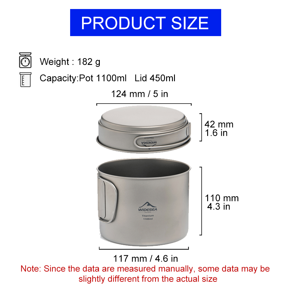 Widesea – pot de camping ultra - Camping Cooking Set Stainless Steel avis et prix