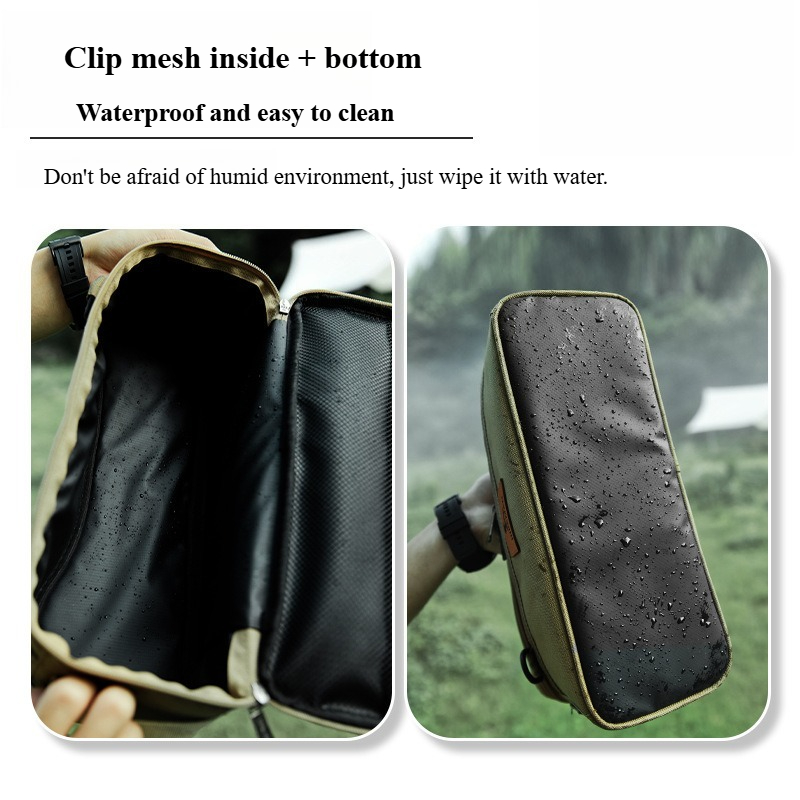 Sac de rangement kaki pour le  - Camping Cooking Utensil Organizer avis et prix