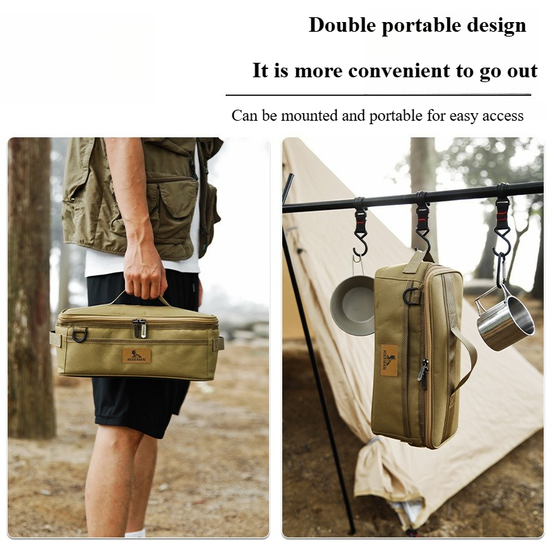 Sac de rangement kaki pour le  - Camping Cooking Utensil Organizer avis et prix