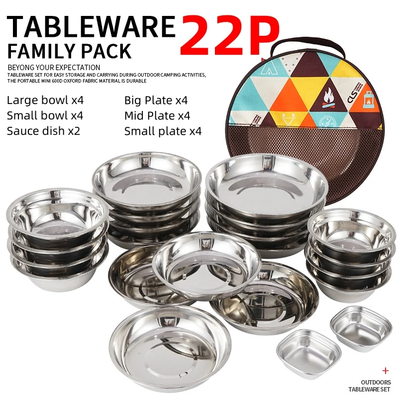 Ensemble d'assiettes à manger  - Camping Cooking Dining Set avis et prix