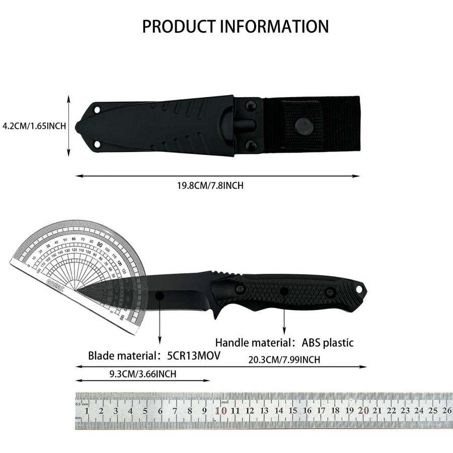Couteau d'urgence d'extérieur  - Camping Cooking Knife With Sheath avis et prix