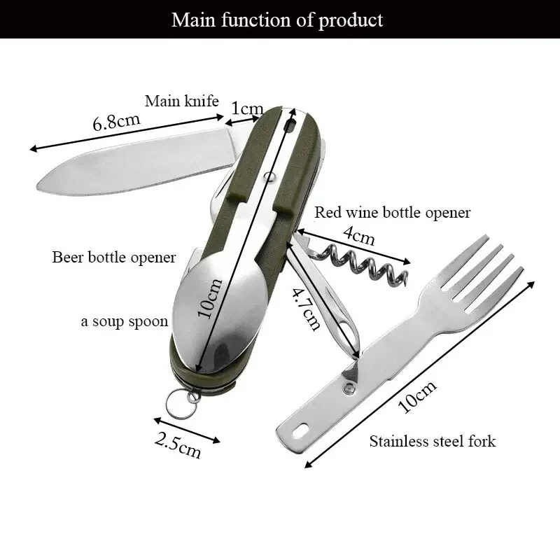 Ensemble de couverts de campin - Camping Cooking Set Stainless Steel avis et prix