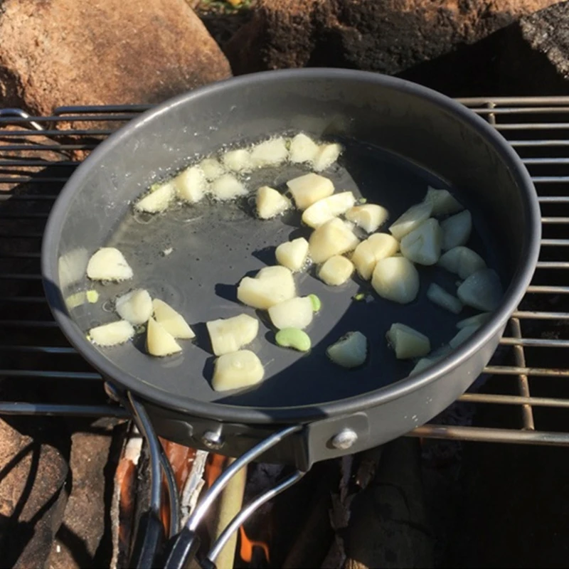 Poêle à frire portable avec ra - Camping Cooking Meat avis et prix