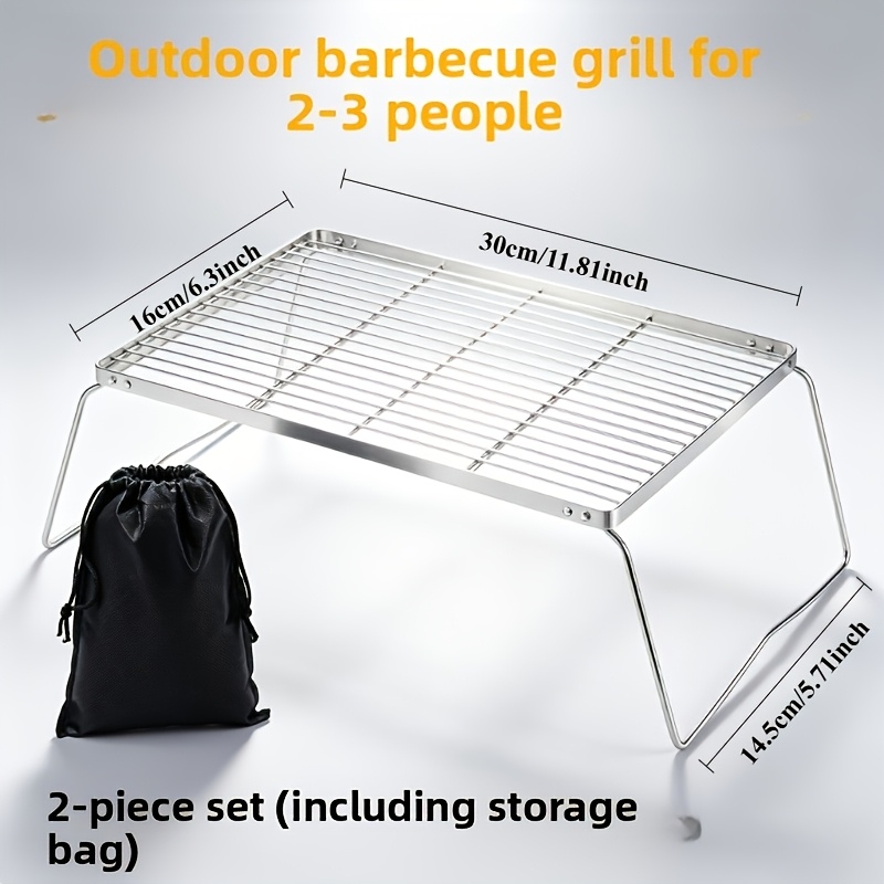 Support de feu de camp pliable - Camping Cooking Meat avis et prix