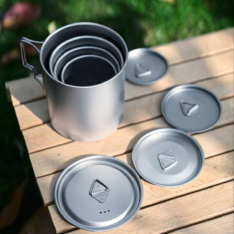 Marmite de camping en titane a - Camping Cooking Cup avis et prix
