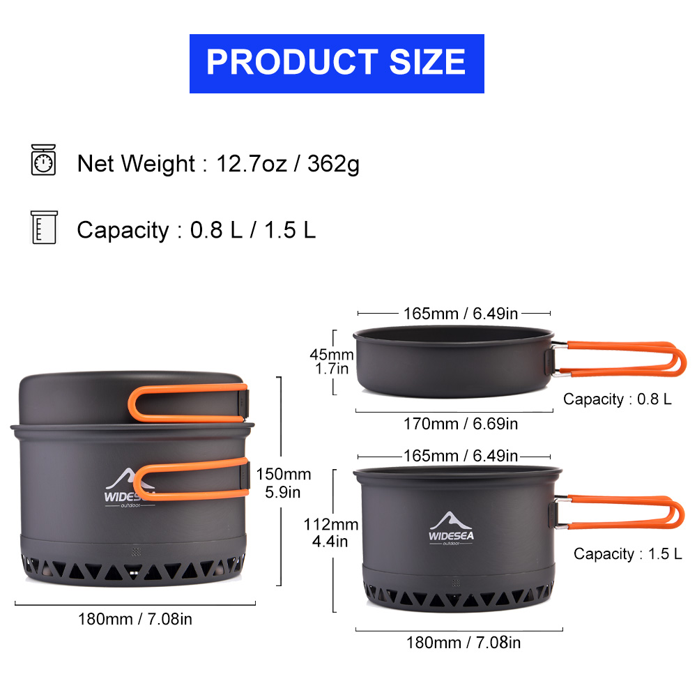 ESEA-Ensemble d'ustensiles de  - Camping Cooking And Dining Set avis et prix