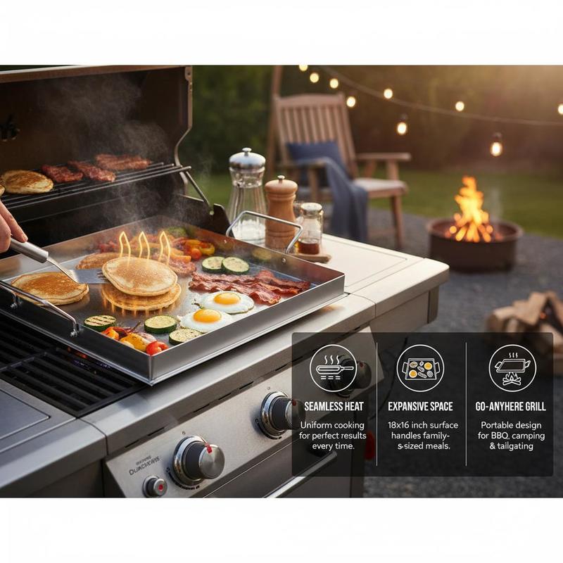 Plaque de cuisson universelle  - Camping Cooking Set Stainless Steel avis et prix