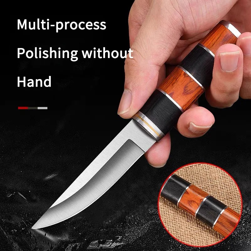 Couteau de barbecue en acier i - Camping Cooking Knife With Sheath avis et prix