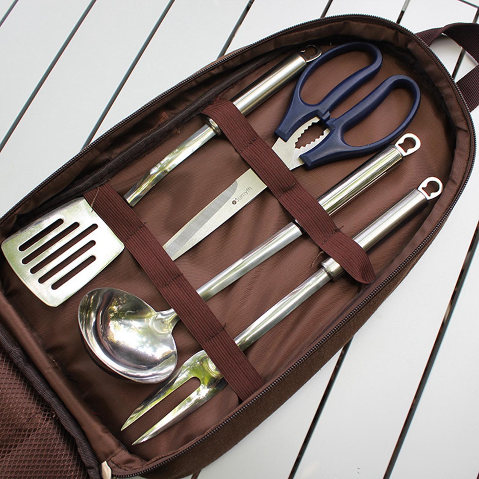 Ensemble d'ustensiles de cuisi - Camping Cooking Utensil Organizer avis et prix