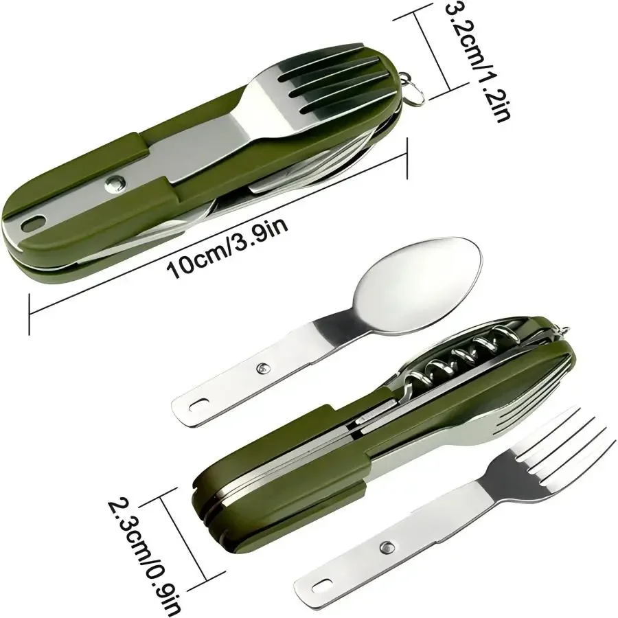 Ensemble de voyage 5-en-1 en a - Camping Cooking Set Stainless Steel avis et prix