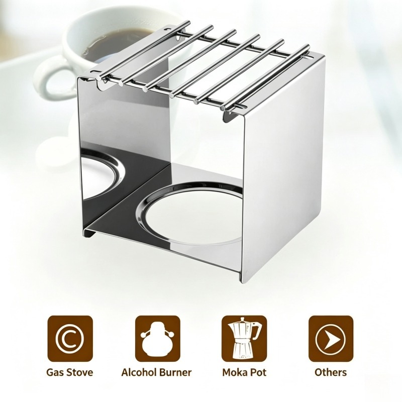 Support carré en acier inoxyda - Camping Cooking Ware avis et prix