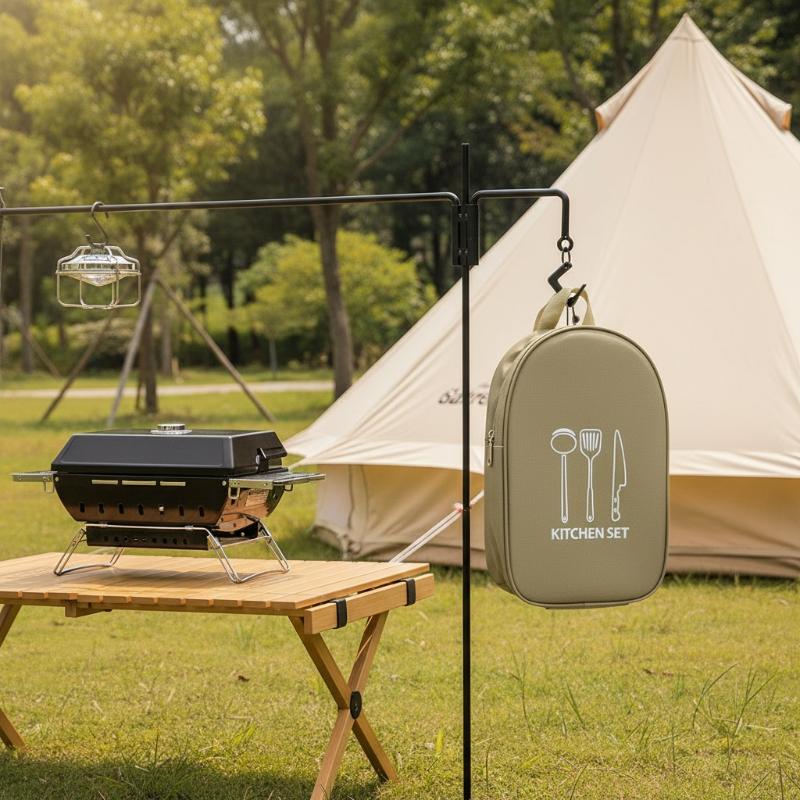 Sac de rangement pour cuisine  - Camping Cooking Utensil Organizer avis et prix