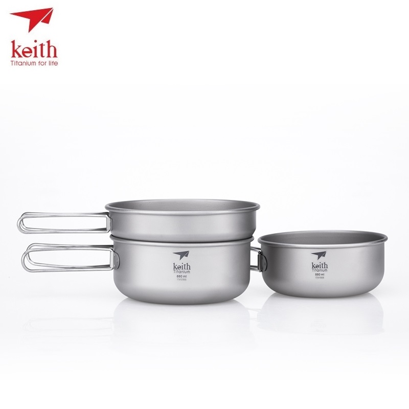 KEITH Titanium Ti6053 3 pièces - Camping Cooking Hot Plate avis et prix