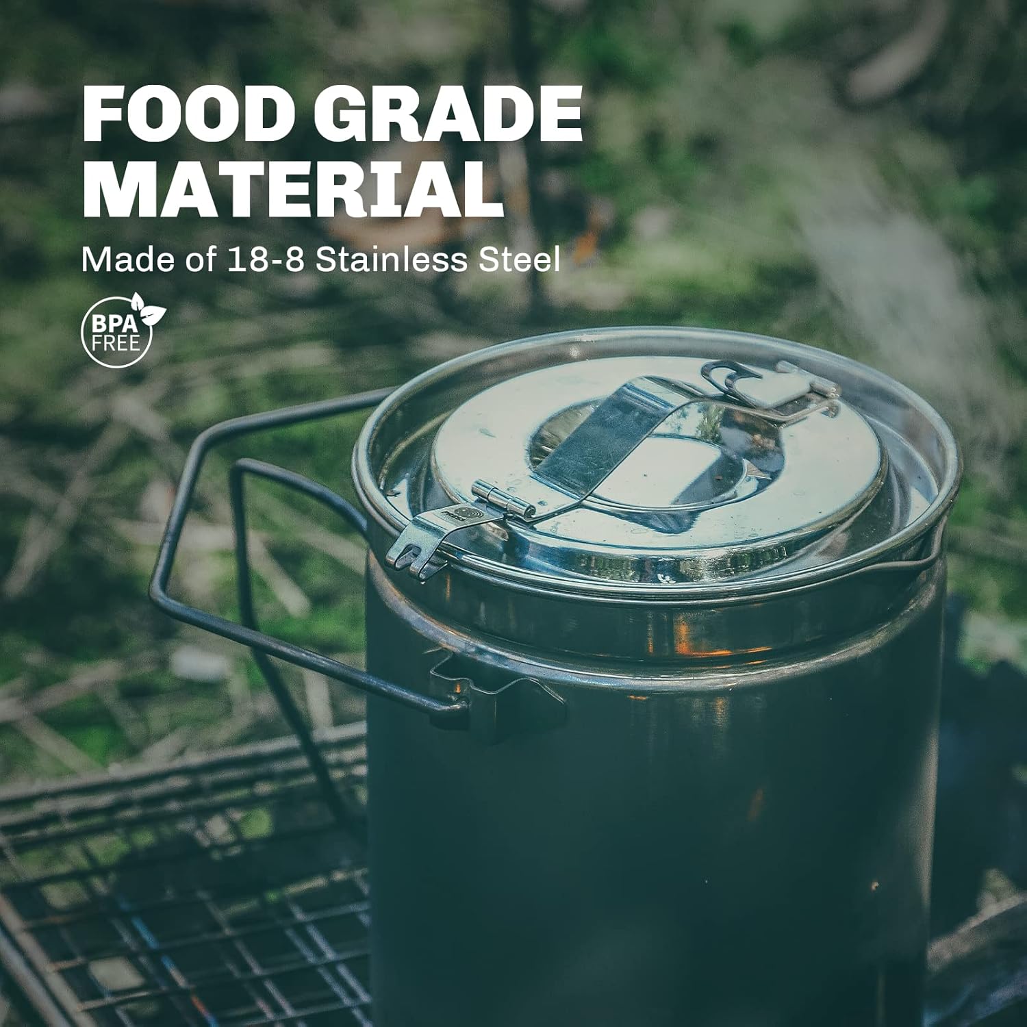 Marmite à vapeur en acier inox - Camping Cooking Ware avis et prix