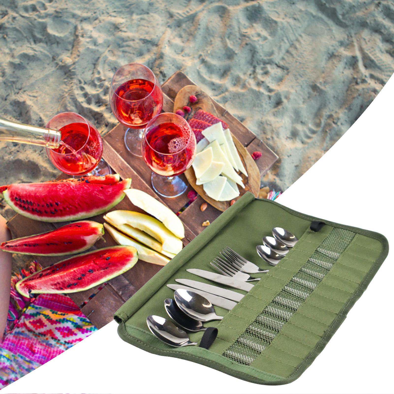 Sac de rangement pour vaissell - Camping Cooking Utensil Organizer avis et prix