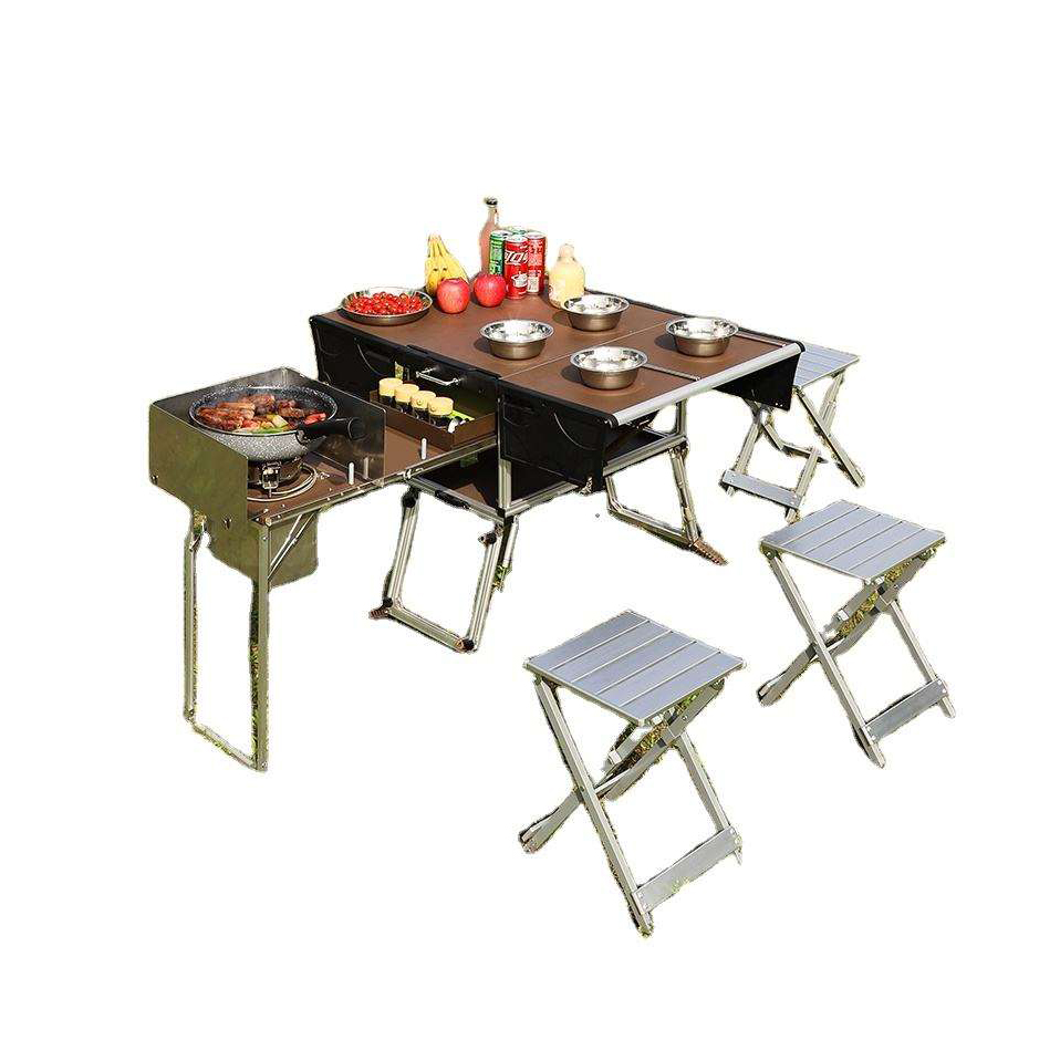 Remorque alimentaire pliante d - Camping Cooking And Dining Set avis et prix