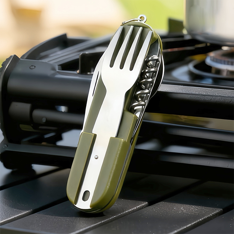 Nouvel ensemble de couverts de - Camping Cooking Set Stainless Steel avis et prix