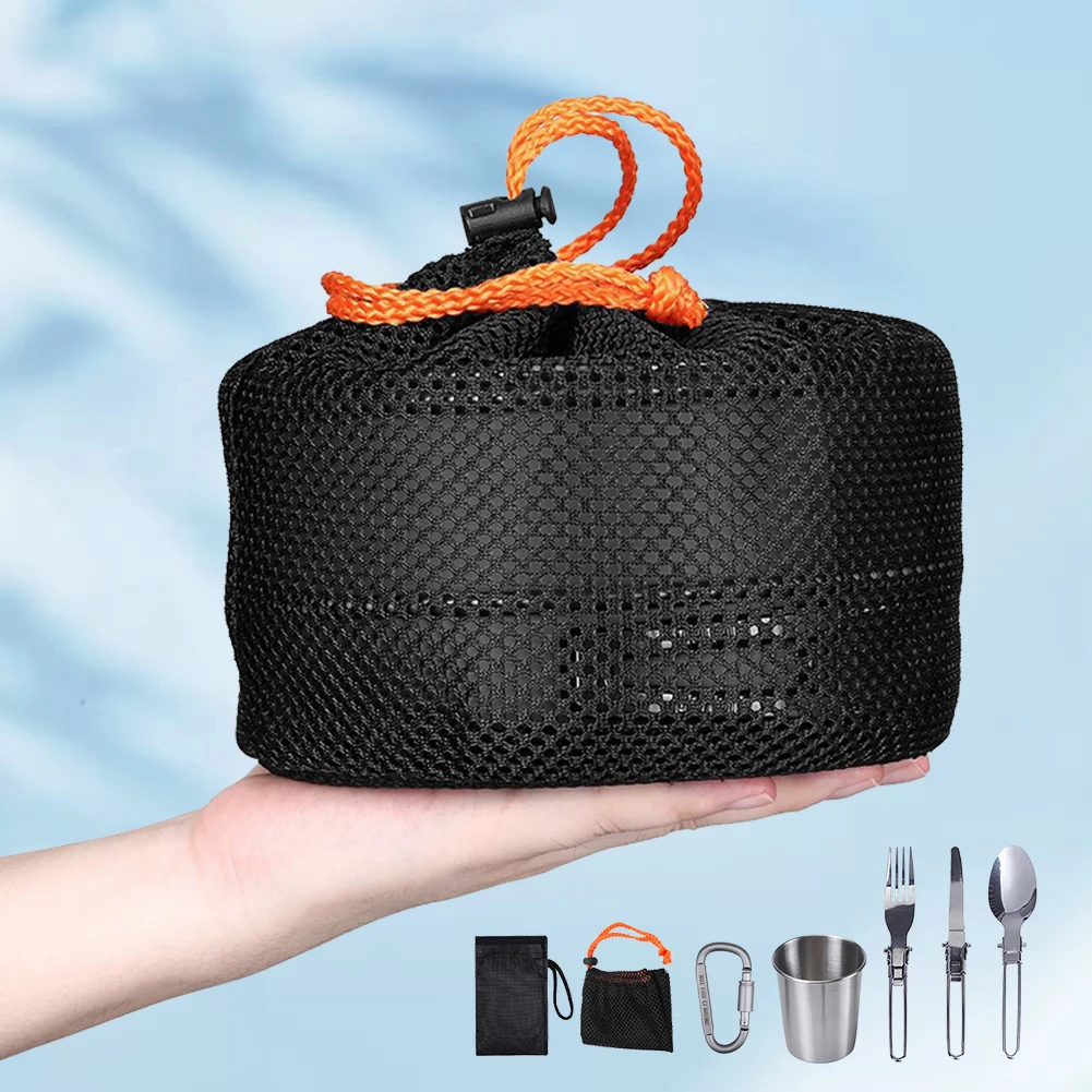 Kit de cuisine de camping, bou - Camping Cooking Set Stainless Steel avis et prix