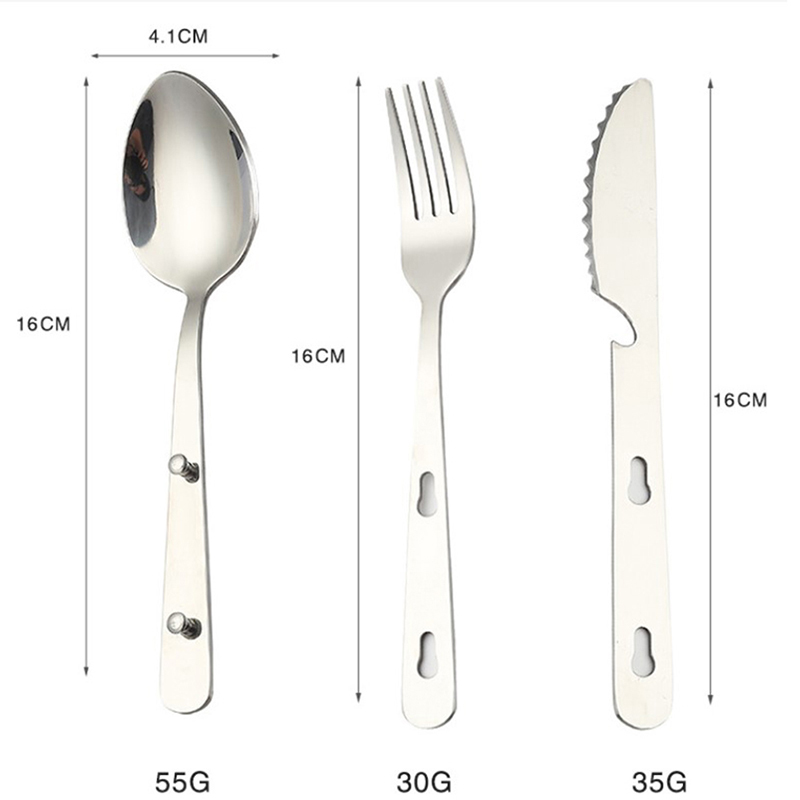 Ensemble de 3 pièces d'ustensi - Camping Cooking And Dining Set avis et prix